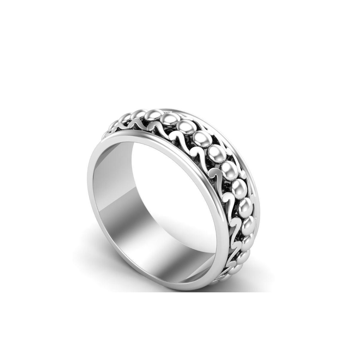 Bague anneau argent Vril